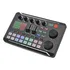 Placa Mesa Som Profissional Portátil Para Efeito Sonoro Interface Áudio Digital Mixer Dj Live Podcast Streaming Bluetooth Bateria Recarregável