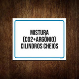Placa Mistura C02 Argônio Cilindros Cheios 18x23 10un