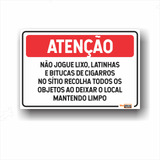 Placa Nao Jogue Lixo