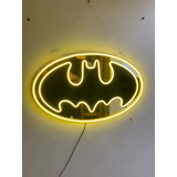 Placa Neon Led Luminoso Personalizado Batman