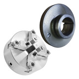 Placa P Torno 250mm 10 4 Castanhas Flange 250mm 4 1 2
