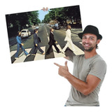 Placa Painel Em Mdf The Beatles Abbey Road Album Poster