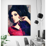 Placa Painel Pintura Em Mdf Amy Winehouse Tamanho Grande