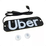 Placa Para Carro Led Letreiro Motorista De Aplicativo Uber