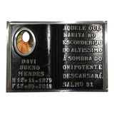 Placa Para Tumulo Com