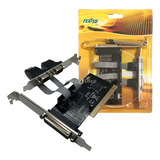 Placa Pci 2 Seriais 1 Paralela Feasso Com Low Profile Jpp 02