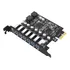 Placa Pci-e Gen1 Tishric Usb 3.2 Hub Adaptador - 7 Portas