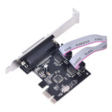 Placa Pci e Para Serial Rs232 Pcie 2 Portas Db9 1 Db25 Paral