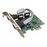 Placa Pci e X1 C 2 Portas Serial Db9 Rs232 Baixo Perfil