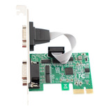 Placa Pci Express 1x 2 Porta Serial Db9 Rs232 Rs485 Rs422