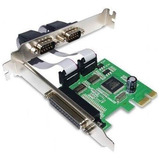 Placa Pci Express Com 2 Serial 1 Paralela Rs232 Db9