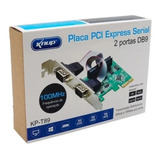 Placa Pci Express Serial 2 Portas Rs232 Rs485 Rs422 Knup
