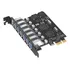 Placa Pci-express Usb 3.0 7 Portas  Com Módulo De Energia.