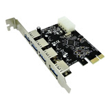 Placa Pci express Usb 3 0 Ate 5gbps 4 Portas Nova Garantia