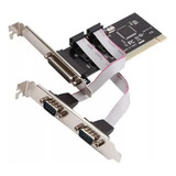 Placa Pci Paralela Db25 Com 2 Portas Rs232 Serial Fpp 02