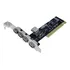 Placa Pci Usb 2.0 Com 5 Portas Usb 4 Externa 1 Interna