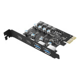 Placa Pcie De Expansão 2 Portas Usb 3 2 Gen1 2 Usb Tipo C