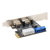 Placa Pcie Usb 3 0 Para Expansão 2 Portas Alta Velocidade 