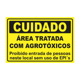 Placa Perigo Agrotoxicos 30x20cm