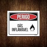 Placa Perigo Gas Inflamavel