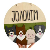 Placa Personalizada Decorativa Seu Cachorro 30x30 Cm