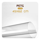 Placa Petg Cristal Transparente 0 5mm 45x62 Cm Para Moldura