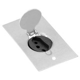 Placa Piso 4x2 Tomada Alumínio Tomada 20a 10a