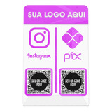 Placa Pix Acrilico Wi