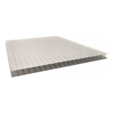 Placa Policarbonato Alveolar Cinza Refletivo 4mm 2 10x6 00