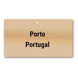 Placa Porto Portugal Mdf Lembrança Com Furo Tamanho 15cmx8cm