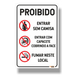 Placa Proibida Entrada Sem