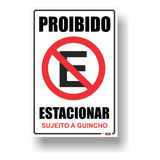 Placa Proibido Estacionar Com