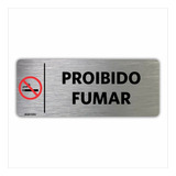 Placa Proibido Fumar 8x20cm Sinalização Ambiente Local