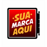 Placa Propaganda De Parede Dupla Face Com Seu Logo Ou Imagem