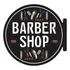 Placa Propaganda De Parede Redondo - Barbershop, Barbearia