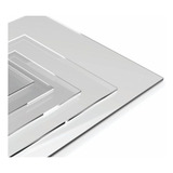 Placa Ps Cristal Transparente Similar Acrílico 60x40cm 2mm