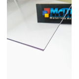 Placa Ps Poliestireno Cristal Transparente 3mm 50x40cm