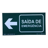 Placa Pvc Fotoluminescente Saída Emergência À