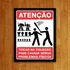 Placa Quadro Decorativo - Atenção Não Toque Na Coleção 27x35