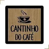 Placa Quadro Decorativo Cantinho Do Café Em MDF 20x20cm