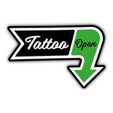 Placa Quadro Flecha Tattoo Open