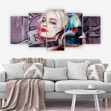 Placa Quadro Mosaico Harley Quinn Arlequina Batman Filme