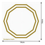 Placa Radionica Decagono Duplo