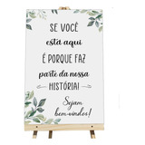 Placa Recepcao Casamento Noivado