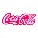 Placa Refrigerante Coca Cola Logo 3d Acrilico Auto Brilho