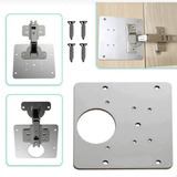 Placa Reparo Dobradiça Porta Armário Móveis Madeira Mdf