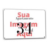 Placa Residencial Imagem E Endereço Personalizada