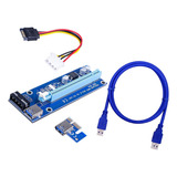 Placa Riser 006s Pcie 0 6m Usb 3 0 1x 4x 8x 16x 4pin 