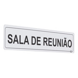 Placa Sala Reunião Plástico 5x25cm