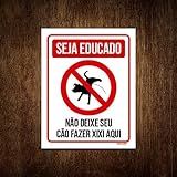 Placa Seja Educado Nao